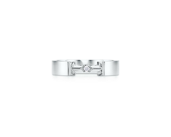 Tiffany & Co. 蒂芙尼T系列T True 18K白金鑲鉆戒指.jpg