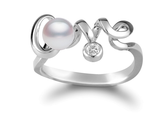 MIKIMOTO Love Collection 18K白金日本Akoya珍珠戒指配鉆石 RMB 9,910.jpg